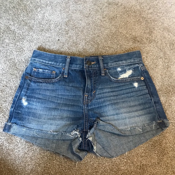 Abercrombie & Fitch denim short shorts size 00/24 - Picture 4 of 8